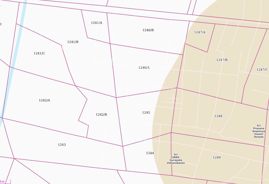 Aerial view of Srisailam Colony